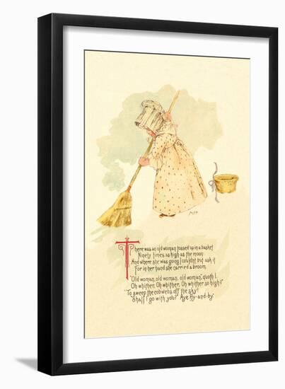 There Was an Old Woman Tossed Up in a Basket-Maud Humphrey-Framed Art Print