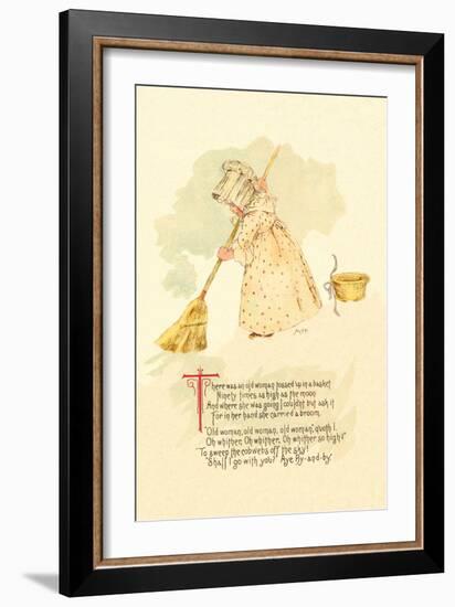 There Was an Old Woman Tossed Up in a Basket-Maud Humphrey-Framed Art Print