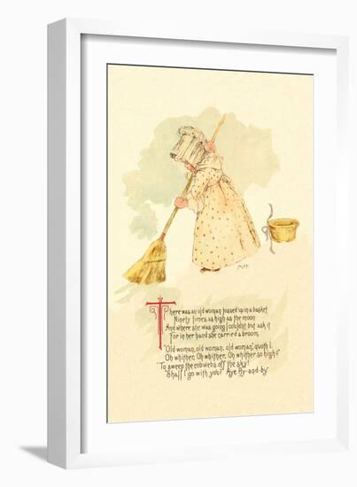 There Was an Old Woman Tossed Up in a Basket-Maud Humphrey-Framed Art Print