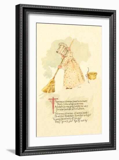 There Was an Old Woman Tossed Up in a Basket-Maud Humphrey-Framed Art Print