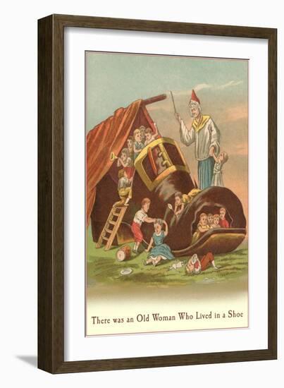 There was an Old Woman who Lived in a Shoe-null-Framed Art Print