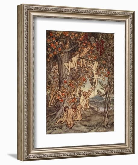 There Was No Danger, No Trouble of Any Kind, Illustration from 'A Wonder Book for Girls and Boys'-Arthur Rackham-Framed Giclee Print