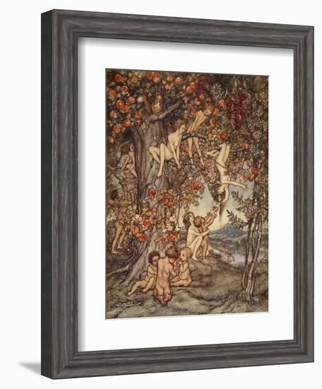 There Was No Danger, No Trouble of Any Kind, Illustration from 'A Wonder Book for Girls and Boys'-Arthur Rackham-Framed Giclee Print