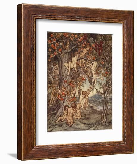 There Was No Danger, No Trouble of Any Kind, Illustration from 'A Wonder Book for Girls and Boys'-Arthur Rackham-Framed Giclee Print