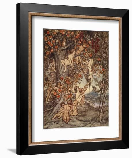 There Was No Danger, No Trouble of Any Kind, Illustration from 'A Wonder Book for Girls and Boys'-Arthur Rackham-Framed Giclee Print