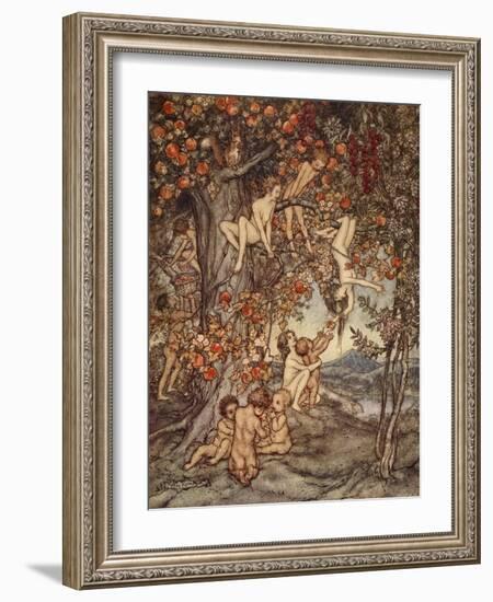 There Was No Danger, No Trouble of Any Kind, Illustration from 'A Wonder Book for Girls and Boys'-Arthur Rackham-Framed Giclee Print