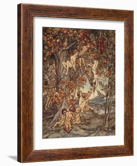 There Was No Danger, No Trouble of Any Kind, Illustration from 'A Wonder Book for Girls and Boys'-Arthur Rackham-Framed Giclee Print