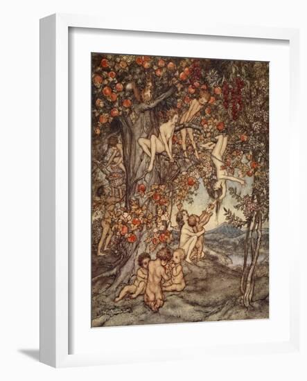 There Was No Danger, No Trouble of Any Kind, Illustration from 'A Wonder Book for Girls and Boys'-Arthur Rackham-Framed Giclee Print