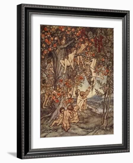 There Was No Danger, No Trouble of Any Kind, Illustration from 'A Wonder Book for Girls and Boys'-Arthur Rackham-Framed Giclee Print