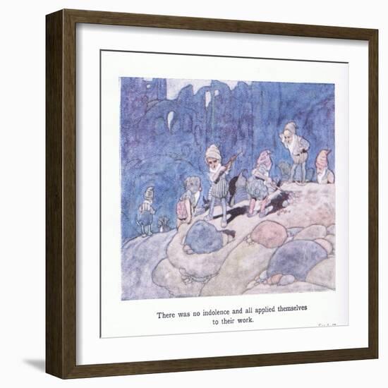 There Was No Indolence and All Applied Themselves Totheir Work-Charles Robinson-Framed Giclee Print