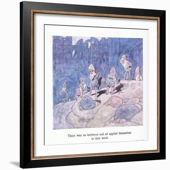There Was No Indolence and All Applied Themselves Totheir Work-Charles Robinson-Framed Giclee Print