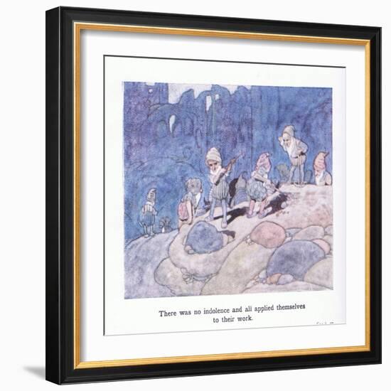 There Was No Indolence and All Applied Themselves Totheir Work-Charles Robinson-Framed Giclee Print