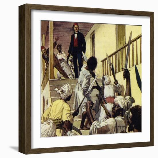 There Was No Relief for Gordon and He Died at Khartoum-Alberto Salinas-Framed Giclee Print