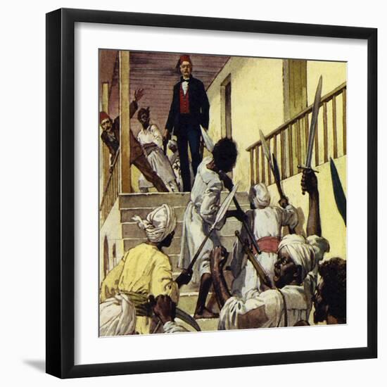 There Was No Relief for Gordon and He Died at Khartoum-Alberto Salinas-Framed Giclee Print