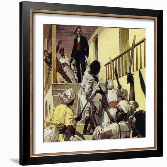 There Was No Relief for Gordon and He Died at Khartoum-Alberto Salinas-Framed Giclee Print