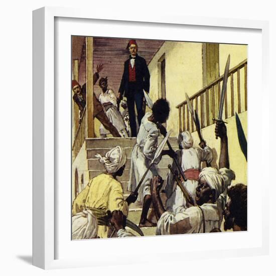 There Was No Relief for Gordon and He Died at Khartoum-Alberto Salinas-Framed Giclee Print