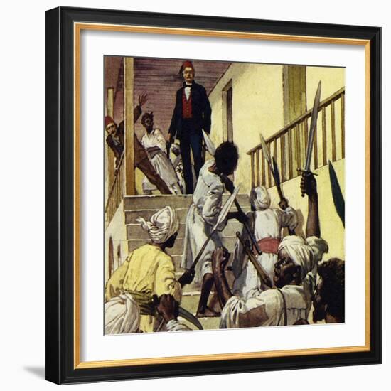 There Was No Relief for Gordon and He Died at Khartoum-Alberto Salinas-Framed Giclee Print