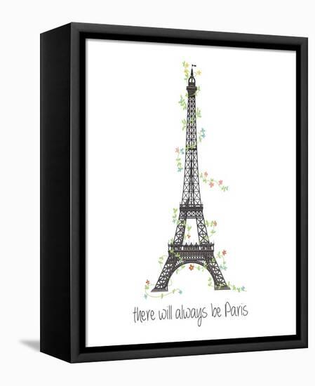 There Will Always Be Paris-Jan Weiss-Framed Stretched Canvas