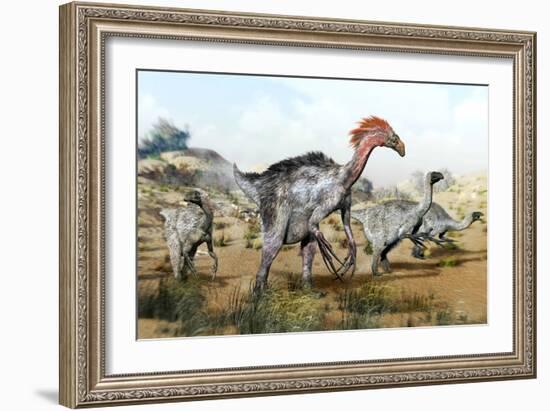 Therizinosaurus Dinosuars-Jose Antonio-Framed Photographic Print