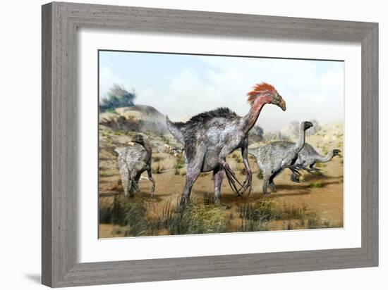 Therizinosaurus Dinosuars-Jose Antonio-Framed Photographic Print