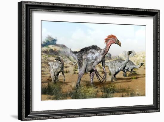 Therizinosaurus Dinosuars-Jose Antonio-Framed Photographic Print