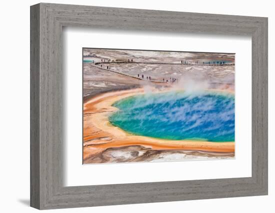 Thermal Pool in Yellowstone National Park - USA-berzina-Framed Photographic Print