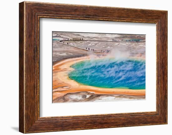 Thermal Pool in Yellowstone National Park - USA-berzina-Framed Photographic Print