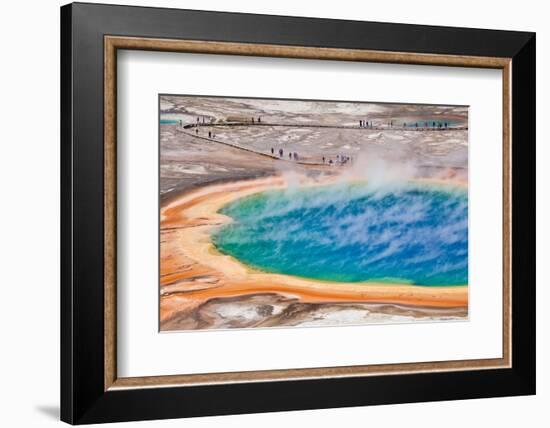 Thermal Pool in Yellowstone National Park - USA-berzina-Framed Photographic Print
