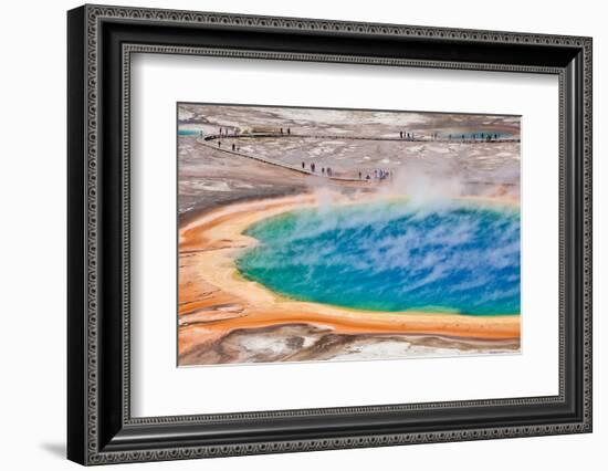 Thermal Pool in Yellowstone National Park - USA-berzina-Framed Photographic Print