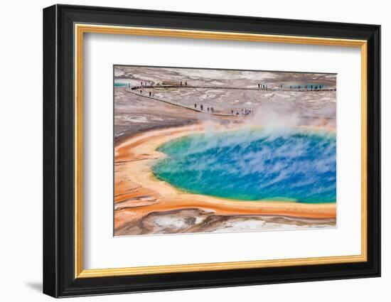 Thermal Pool in Yellowstone National Park - USA-berzina-Framed Photographic Print