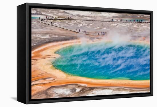 Thermal Pool in Yellowstone National Park - USA-berzina-Framed Premier Image Canvas