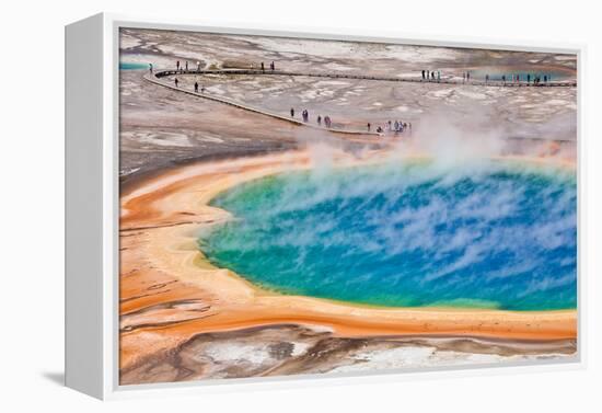 Thermal Pool in Yellowstone National Park - USA-berzina-Framed Premier Image Canvas