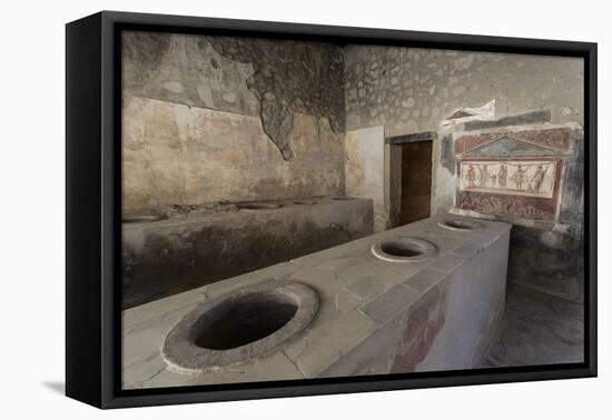 Thermopolium of Vetutius Placidus, Roman Ruins of Pompeii, Campania, Italy-Eleanor Scriven-Framed Premier Image Canvas