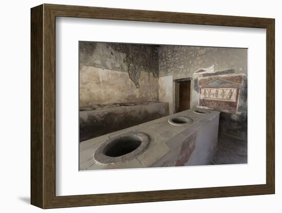 Thermopolium of Vetutius Placidus, Roman Ruins of Pompeii, Campania, Italy-Eleanor Scriven-Framed Photographic Print