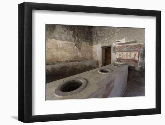 Thermopolium of Vetutius Placidus, Roman Ruins of Pompeii, Campania, Italy-Eleanor Scriven-Framed Photographic Print