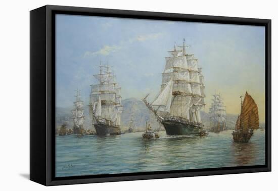 Thermopylae and Cutty Sark Leaving Foochow in 1872, 2008-John Sutton-Framed Premier Image Canvas