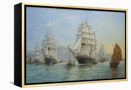 Thermopylae and Cutty Sark Leaving Foochow in 1872, 2008-John Sutton-Framed Premier Image Canvas