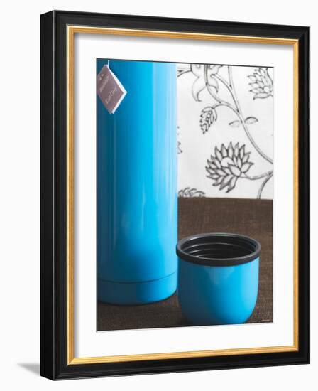 Thermos Flask of Earl Grey Tea-Sara Jones-Framed Photographic Print