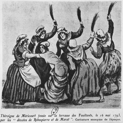 Theroigne De Mericourt Whipped by a Group of Parisian Jacobin Women, 16th  May 1793
