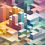 Abstract Background of Geometric Shapes-theromb-Art Print