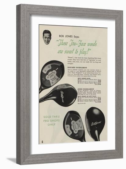 These Tru-Face Woods are Sweet to Play!', Advertisement for Spalding Golf Clubs, 1941-null-Framed Giclee Print