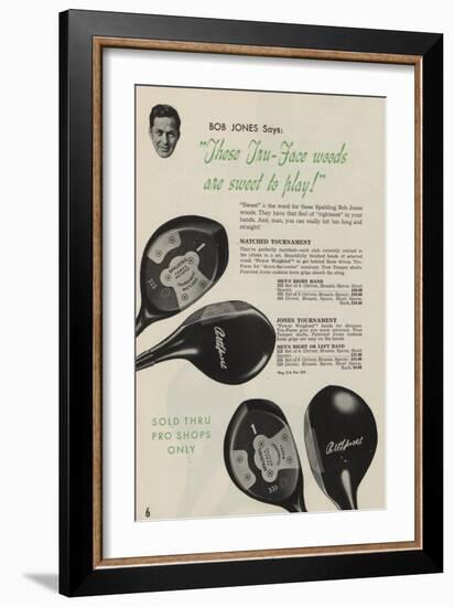 These Tru-Face Woods are Sweet to Play!', Advertisement for Spalding Golf Clubs, 1941-null-Framed Giclee Print