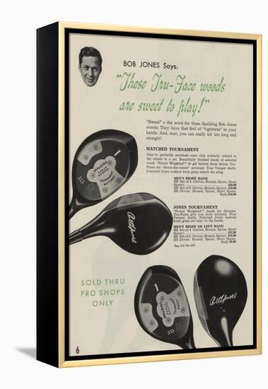 These Tru-Face Woods are Sweet to Play!', Advertisement for Spalding Golf Clubs, 1941-null-Framed Premier Image Canvas