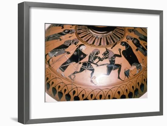 Theseus and the Minotaur on the lid of a Greek Dish, c5th century BC-Unknown-Framed Giclee Print