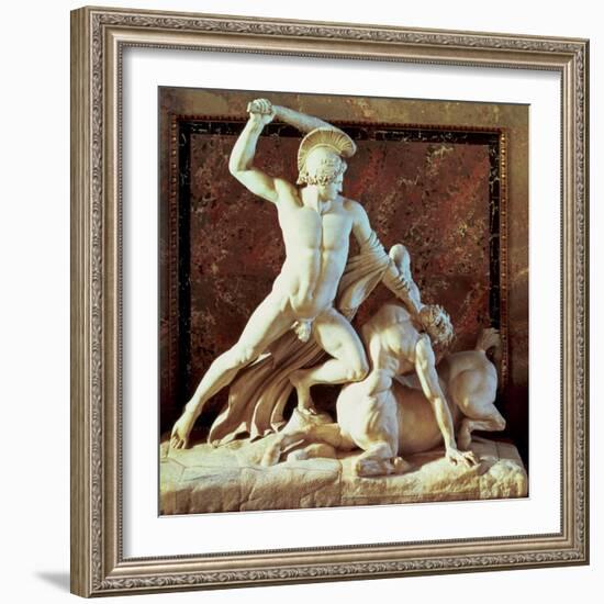 Theseus Slaying a Centaur-Antonio Canova-Framed Giclee Print