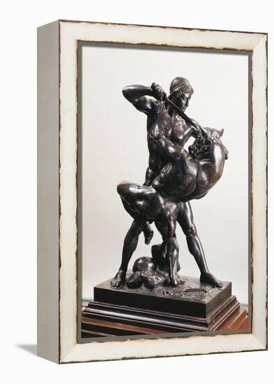 Theseus Slaying the Minotaur-Antoine-Louis Barye-Framed Premier Image Canvas