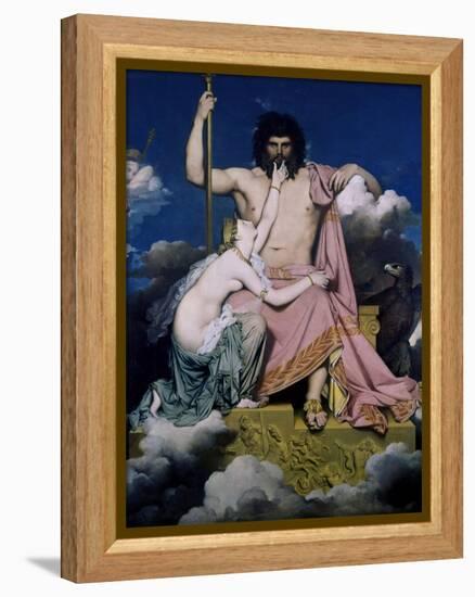 Thetis and Jupiter-Jean-Auguste-Dominique Ingres-Framed Stretched Canvas