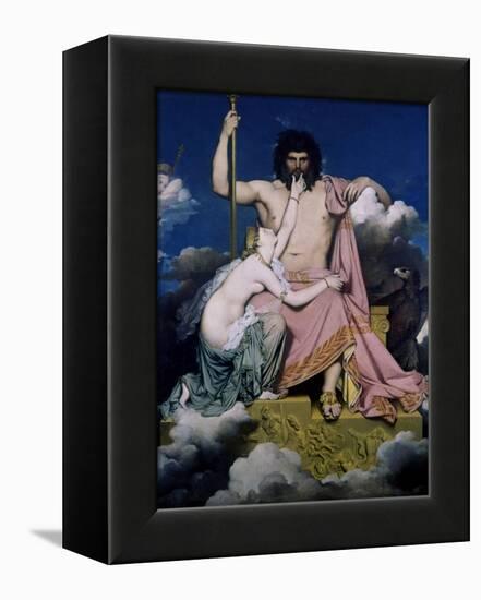 Thetis and Jupiter-Jean-Auguste-Dominique Ingres-Framed Stretched Canvas