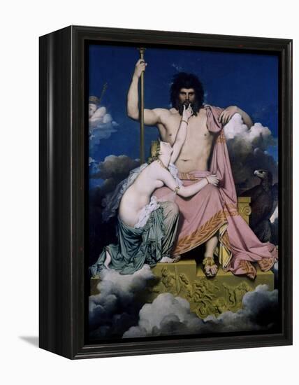 Thetis and Jupiter-Jean-Auguste-Dominique Ingres-Framed Stretched Canvas