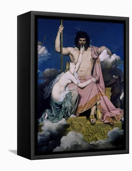Thetis and Jupiter-Jean-Auguste-Dominique Ingres-Framed Stretched Canvas